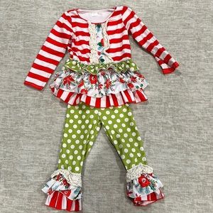 Adorable holiday 2T boutique outfit